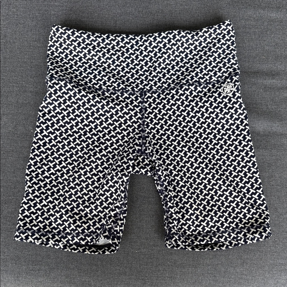 Tory Sport Navy and White Patterned Women's Shorts